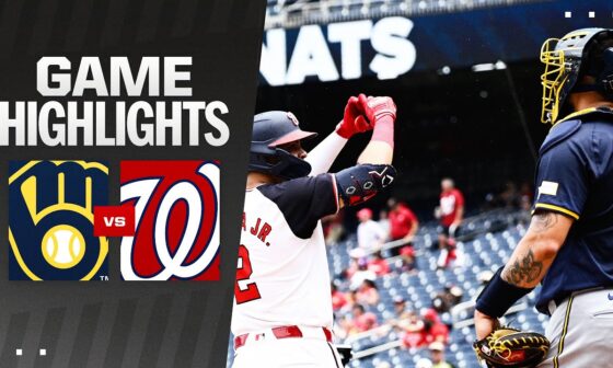 Brewers vs. Nationals Game Highlights (8/4/24) | MLB Highlights