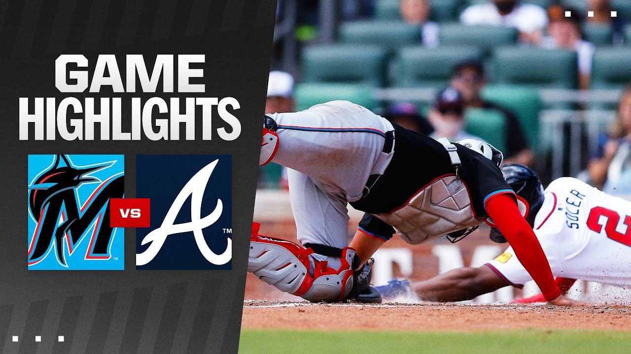 Marlins vs. Braves Game Highlights (8/4/24) | MLB Highlights