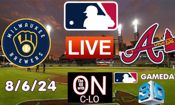 🔴Atlanta Braves Vs. Milwaukee Brewers. Live MLB Baseball. Live Play-by-play, 3D Presentation & More!