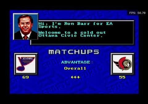 NHL '94 "Game of the Night" Blues @ Senators "1994 February 6 Regular Season Game"  "HAT TRICK game