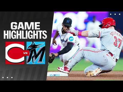 Reds vs. Marlins Game Highlights (8/7/24) | MLB Highlights