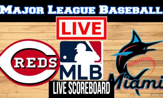 Cincinnati Reds Vs Miami Marlins | Major League Baseball | Live Scoreboard | Play by Play