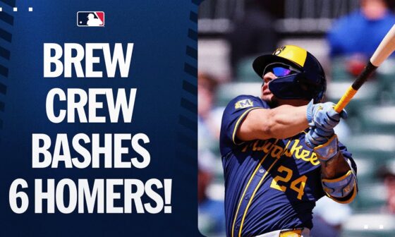 The Brewers clobbered 6 HOMERS! (Including Jackson Chourio TWICE and William Contreras) 💪😤