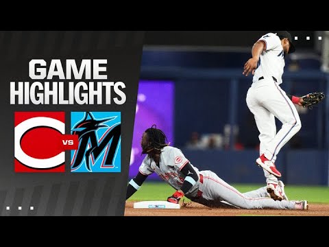 Reds vs. Marlins Game Highlights (8/8/24) | MLB Highlights