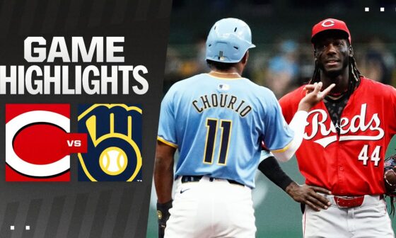 Reds vs. Brewers Game Highlights (8/9/24) | MLB Highlights