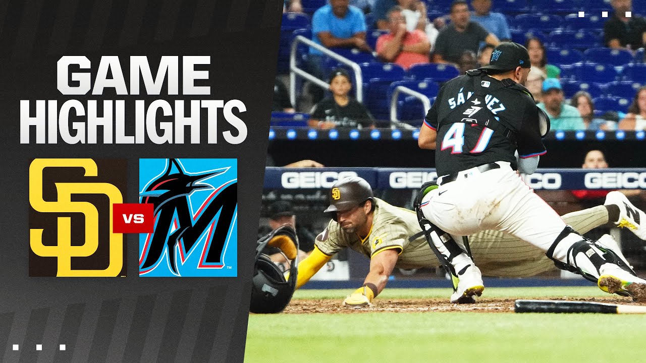 Padres vs. Marlins Game Highlights (8/9/24) | MLB Highlights