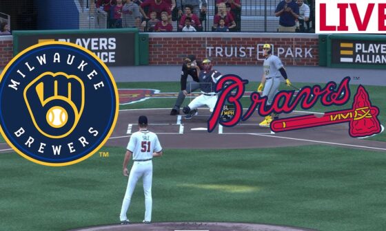 🔴LIVE MLB🔴 Milwaukee Brewers VS Atlanta Braves/August 08/ /MLB THE SHOW 2024