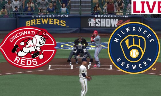 🔴LIVE MLB🔴 Cincinnati Reds VS Milwaukee Brewers/August 10/Baseball EN VIVO/ MLB THE SHOW 2024