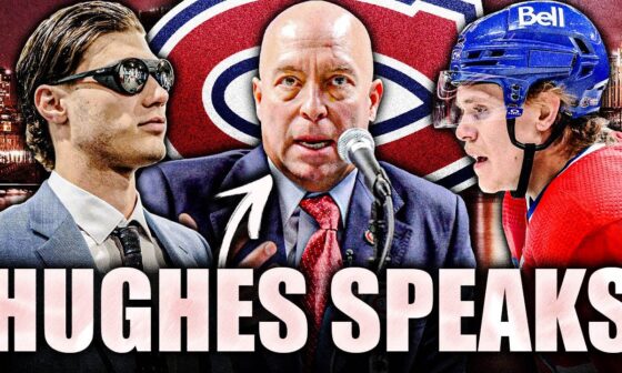 KENT HUGHES SPEAKS OUT ABOUT JURAJ SLAFKOVSKY & KAIDEN GUHLE: MONTREAL CANADIENS NEWS