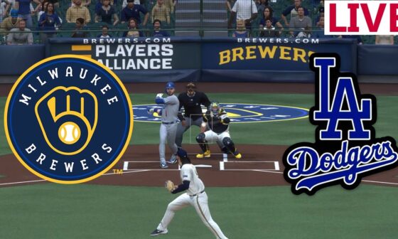 🔴LIVE MLB🔴 Los Angeles Dodgers VS Milwaukee Brewers/August 13/ MLB THE SHOW 2024