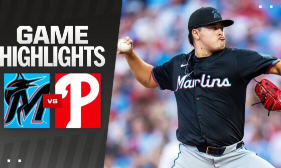 Marlins vs. Phillies Game Highlights (8/13/24) | MLB Highlights