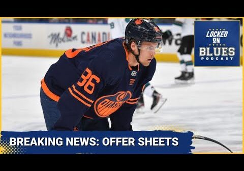 The St. Louis Blues OFFER Edmonton Oilers Players Philip Broberg and Dylan Holloway To Offfer Sheets