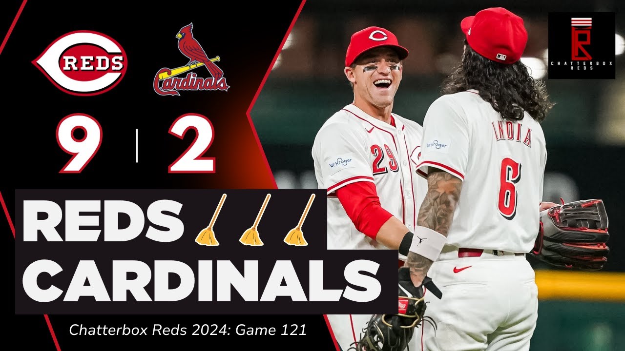 Cincinnati Reds SWEEP the St. Louis Cardinals in Blow Out Win | Chatterbox Reds | Game 121