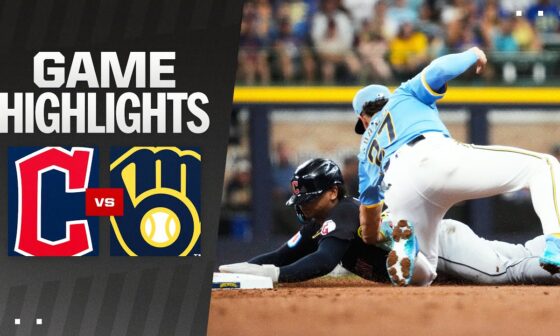 Guardians vs. Brewers Game Highlights (8/17/24) | MLB Highlights