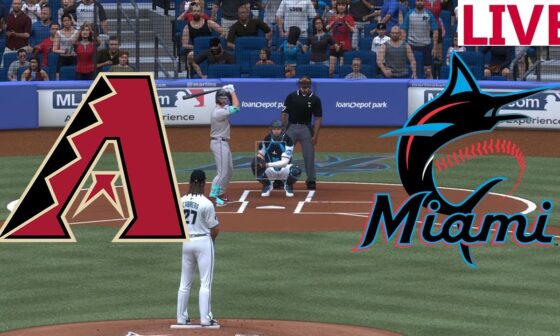 🔴LIVE🔴Arizona Diamondbacks  VS Miami Marlins / August 19 / /MLB THE SHOW 2024