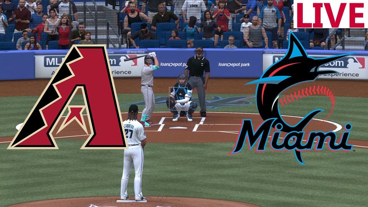 🔴LIVE🔴Arizona Diamondbacks  VS Miami Marlins / August 19 / /MLB THE SHOW 2024