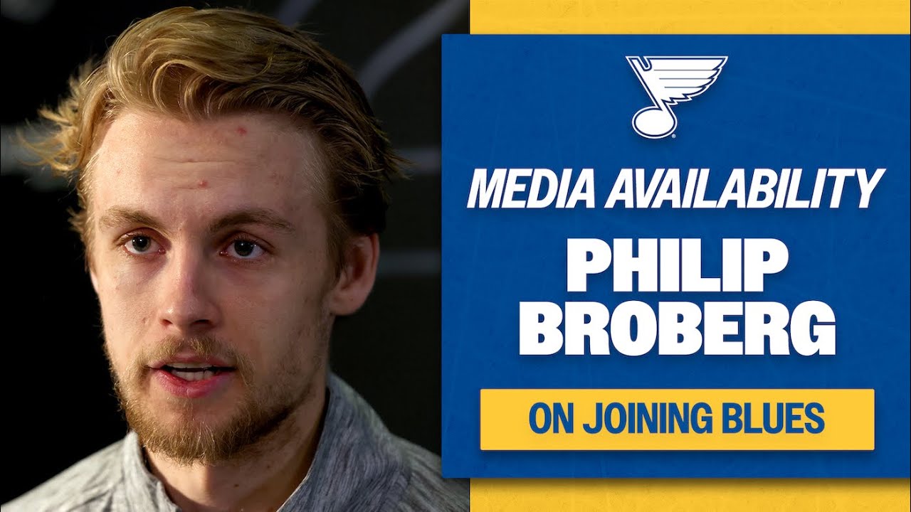 Philip Broberg on joining the St. Louis Blues