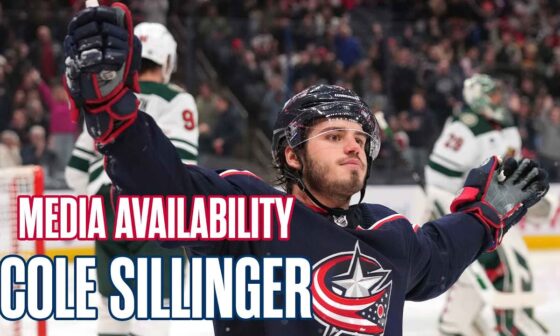 COLE SILLINGER Inks 2-Year Contract with the Columbus Blue Jackets! ✍️💥 | Media Availability