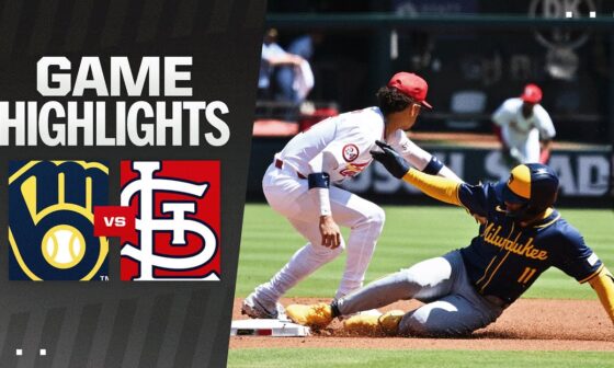 Brewers vs. Cardinals Game Highlights (8/22/24) | MLB Highlights