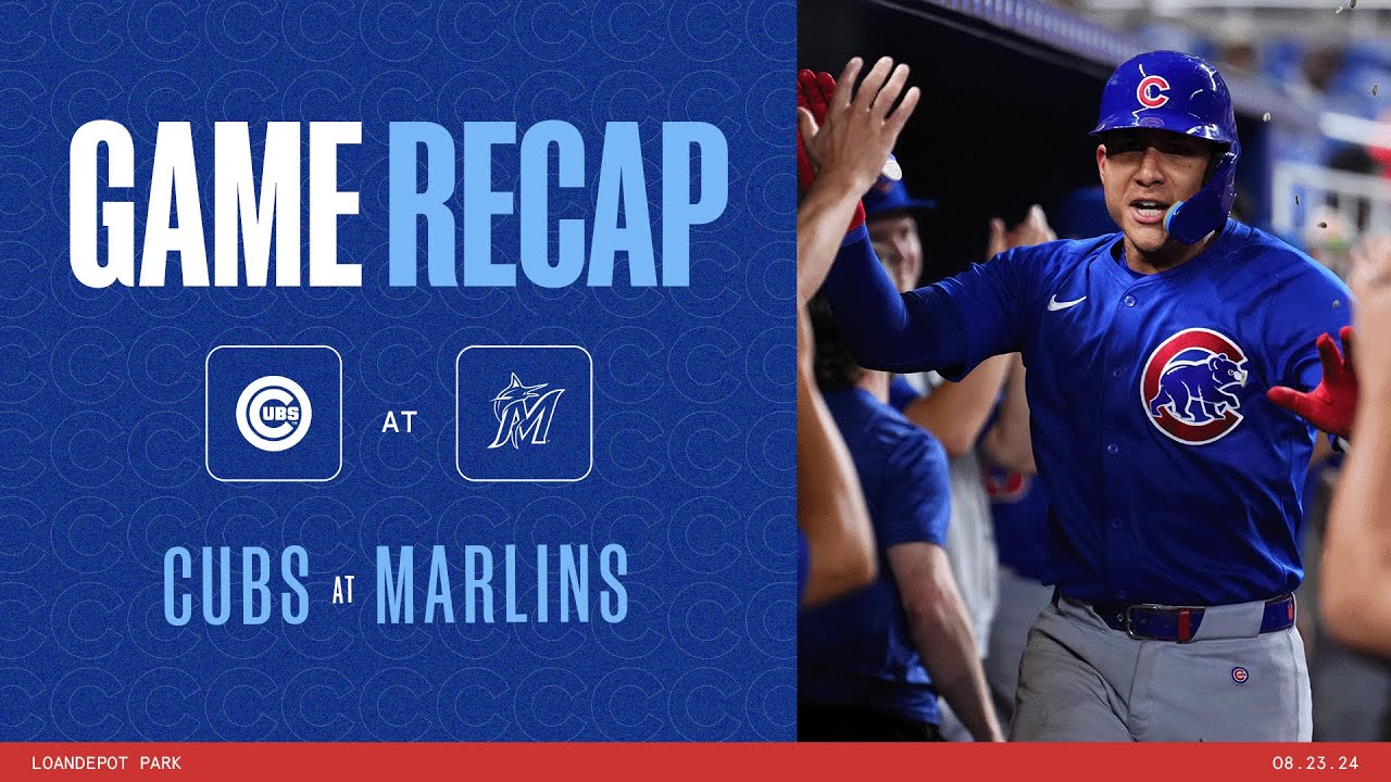 Game Highlights: The Cubs bats stay hot in Miami as the Cubs win 6-3! | 8/23/24