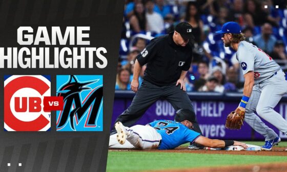 Cubs vs. Marlins Game Highlights (8/25/24) | MLB Highlights