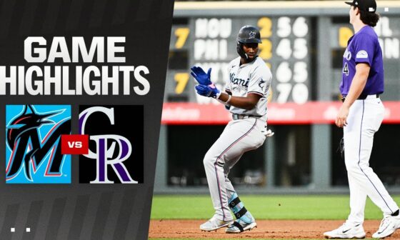 Marlins vs. Rockies Game Highlights (8/26/24) | MLB Highlights