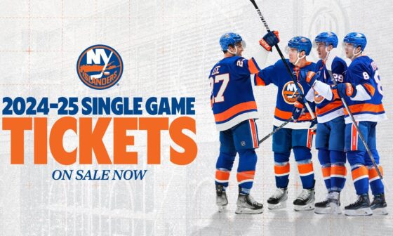 New York Islanders Single-Game Tickets On Sale Now