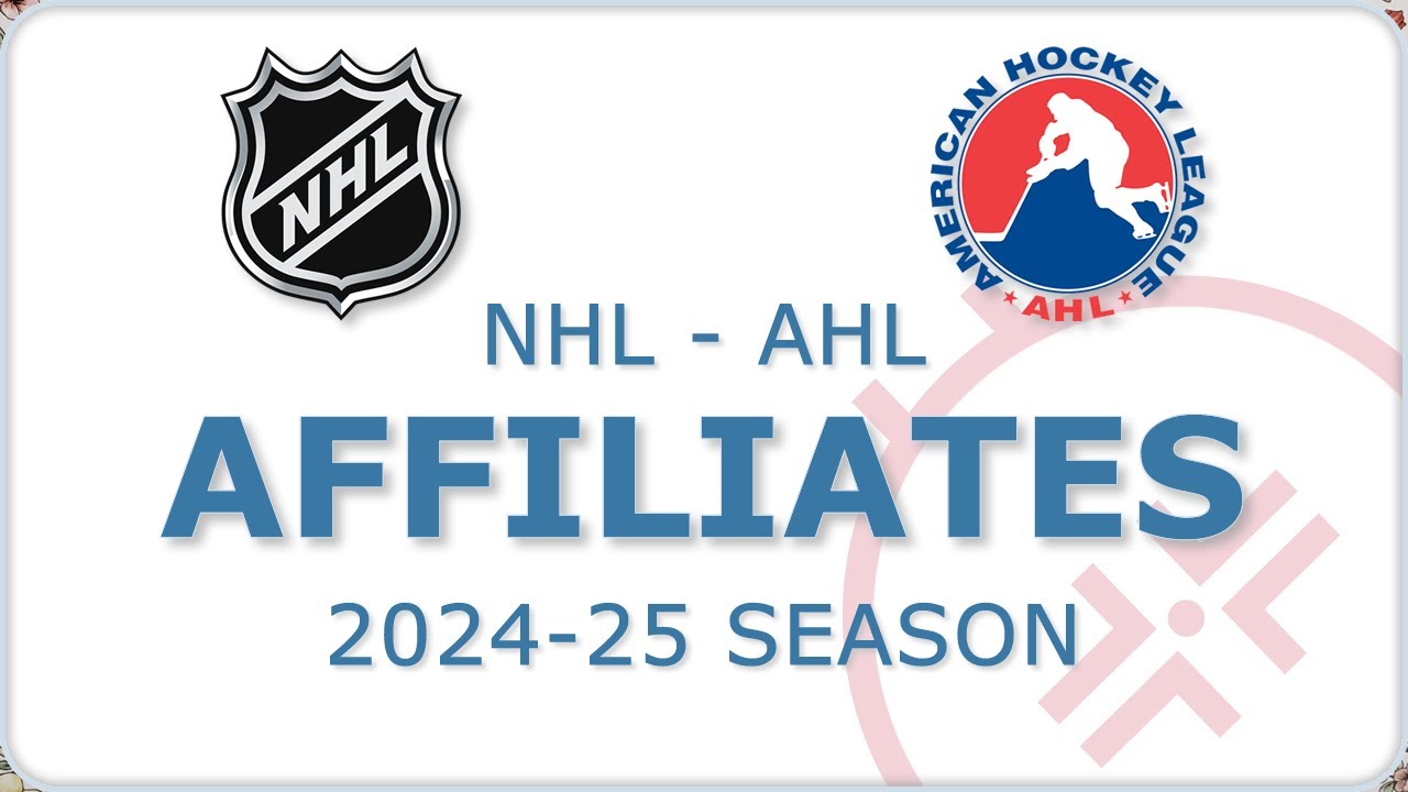 NHL / AHL Affiliates 2024-25