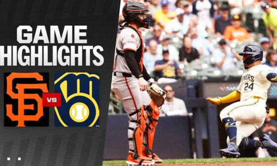 Giants vs. Brewers Game Highlights (8/29/24) | MLB Highlights