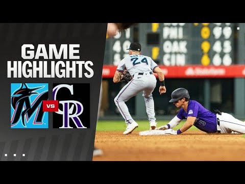 Marlins vs. Rockies Game Highlights (8/28/24) | MLB Highlights