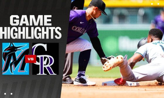 Marlins vs. Rockies Game Highlights (8/29/24) | MLB Highlights