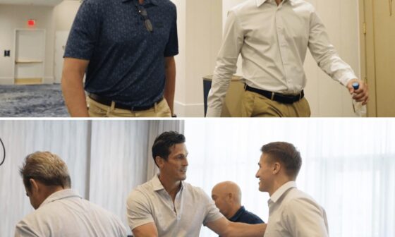 Ivan Demidov meeting Nick Bobrov, Vincent Lecavalier & the Habs brass at the NHL Draft