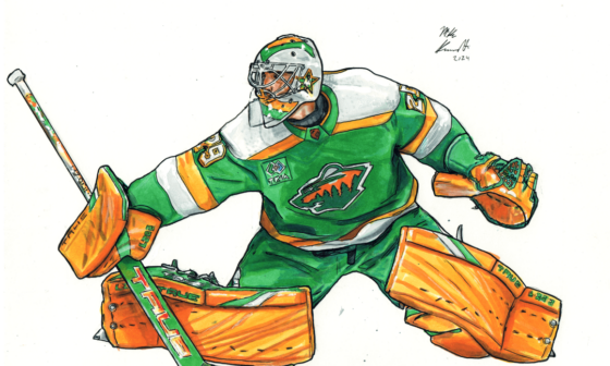 I drew Marc-André Fleury and made Stickers. I love his Reverse Retro setup