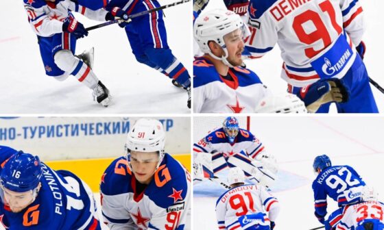 Ivan Demidov in his first scrimmage game for SKA today