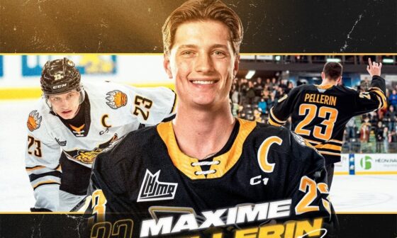 The Habs are inviting 21 year old centre Maxime Pellerin, captain of the Victoriaville Tigres, to their rookie camp this year. Last season, he had 34G - 39A - 73P in 67GP followed by 21P in 14 playoff games in the QMJHL