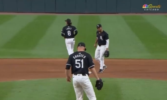 White Sox Lenyn Sosa hit in the face by ball from catcher during warmups