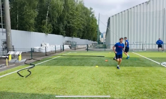 Ivan Demidov working out at the SKA training camp today