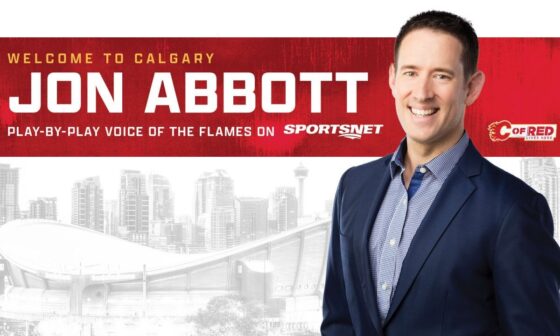 Jon Abbott is the new play-by-play voice for the Flames.