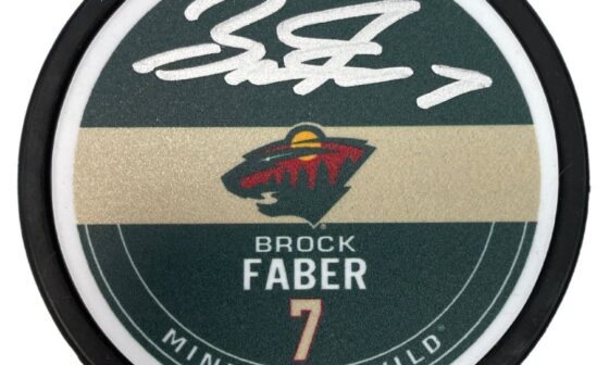 FanHQ is doing a signed Faber puck giveaway