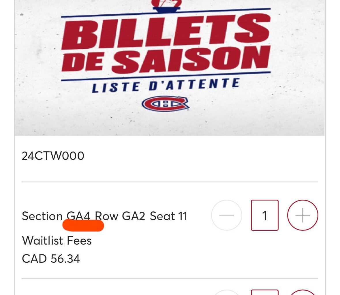 Season Tix Waitlist Help