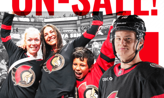 Ottawa Senators Preseason and October Game On-Sale!!!