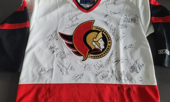 Signed 1996-97 Senators roster jersey opinions