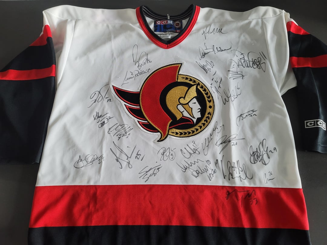 Signed 1996-97 Senators roster jersey opinions