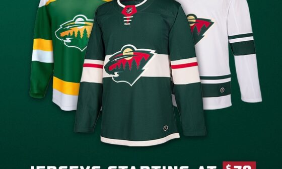 Adidas Wild jerseys on sale for $79 at the State Fair