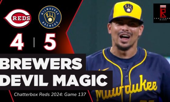 Cincinnati Reds Lose Another 1-Run Game to Milwaukee Brewers in Brutal Way | CBox Reds | Game 137