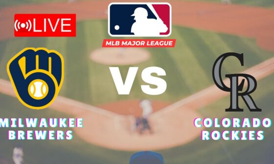 🔴LIVE : Milwaukee Brewers vs Colorado Rockies | MLB Major League 2024 Live Score