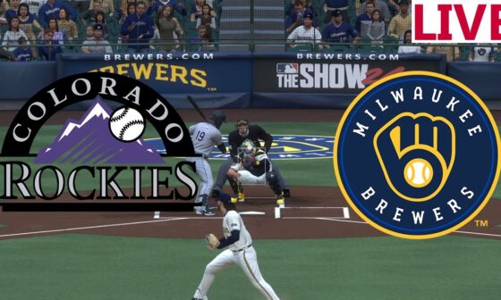 🔴LIVE Baseball🔴 Colorado Rockies  VS Milwaukee Brewers / September 07/ /MLB THE SHOW 2024