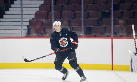 Carter Yakemchuk on his 1st day of Sens Rookie Camp