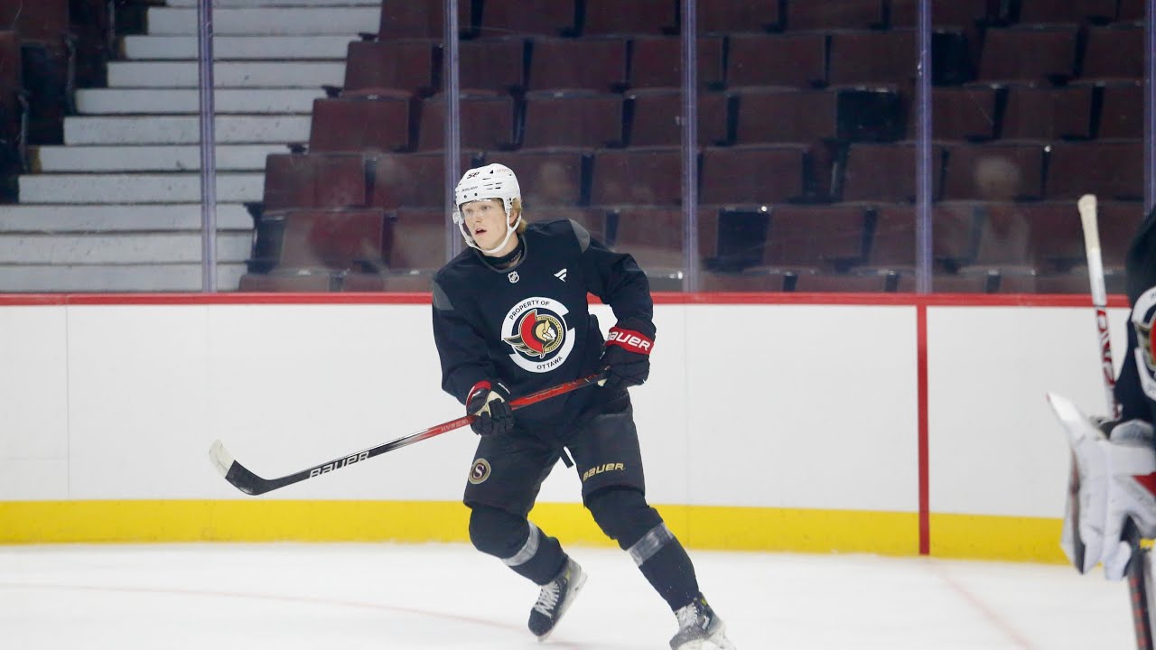 Carter Yakemchuk on his 1st day of Sens Rookie Camp