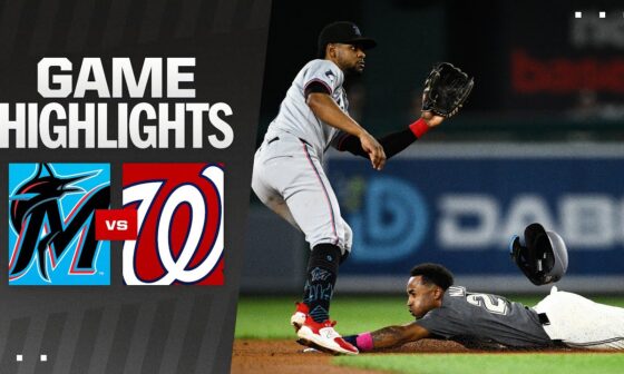 Marlins vs. Nationals Game Highlights (9/13/24) | MLB Highlights